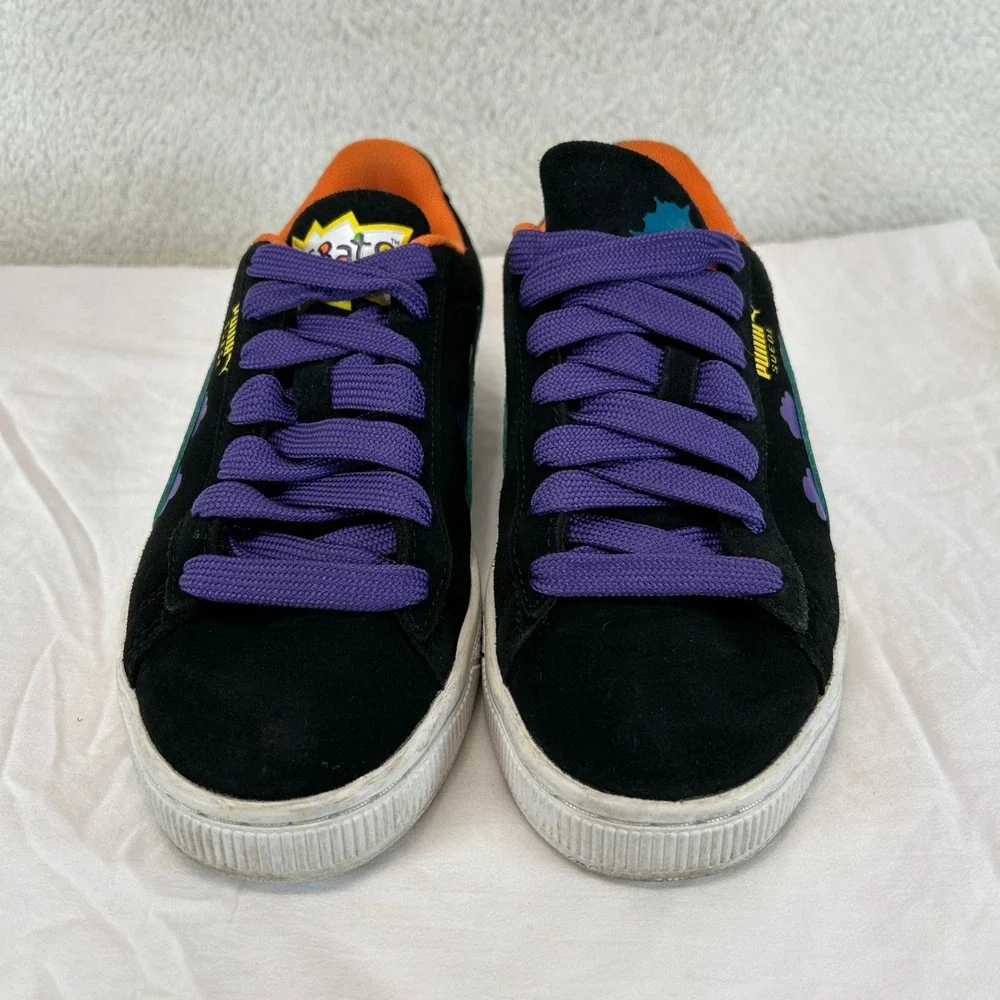 Puma Suede Rugrats JR Black‎ Caribbean Sea Nickelodeon Shoes Size 6Y